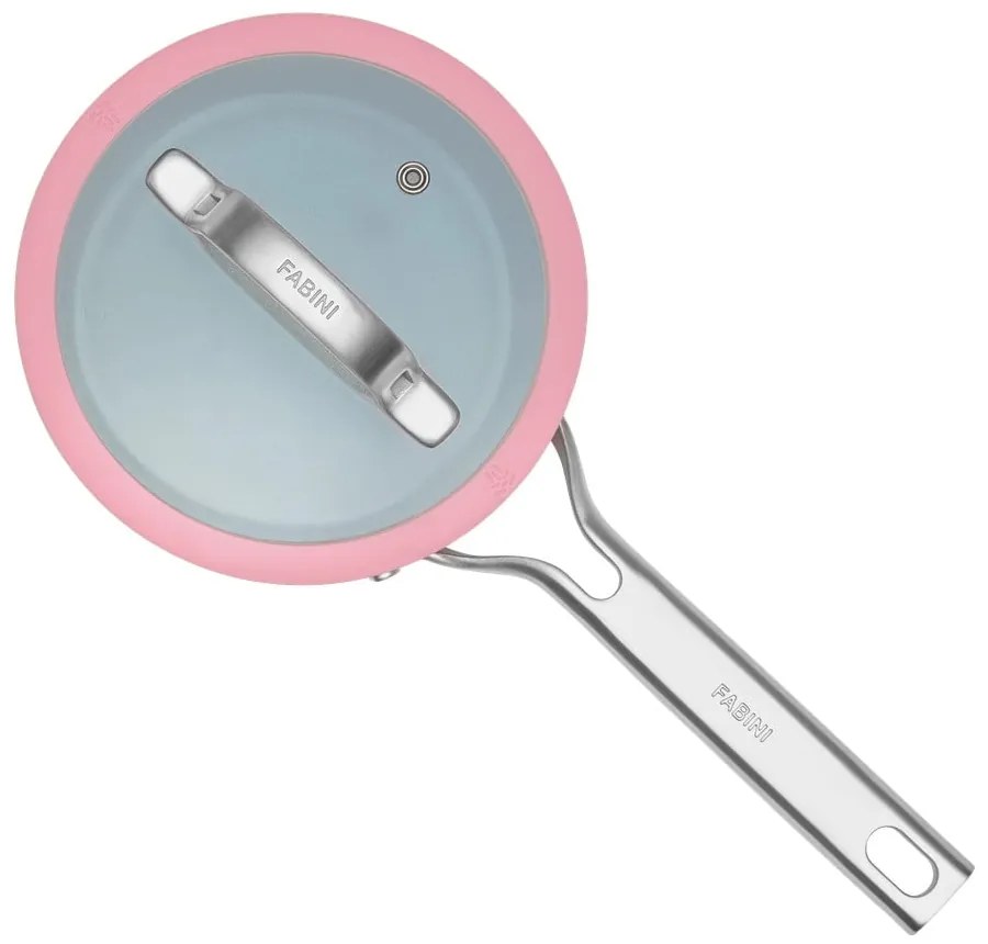 Indukciós tűzhelyhez alkalmas edény fedővel-kerámia felülettel 1,3 l Meda 3.0 – FABINI