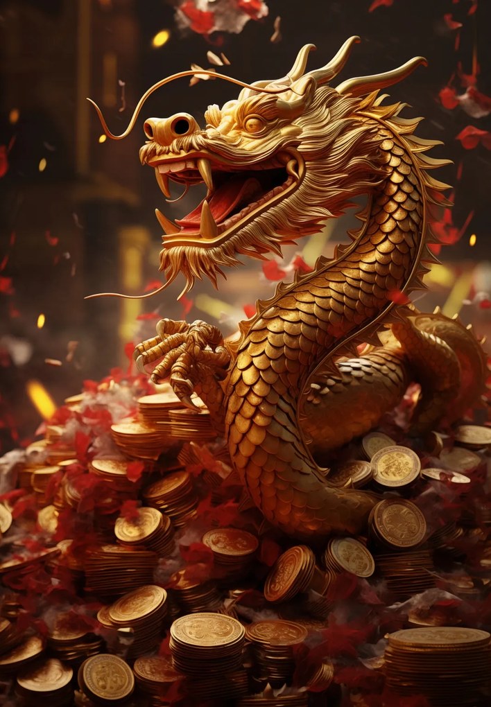 Poszter 68x98cm A gazdagság sárkánya