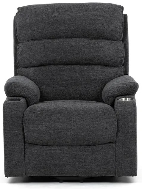 Dönthető fotel, elektromos kábeles vezérléssel, szürke, szövet, TV-S8348 GREY2