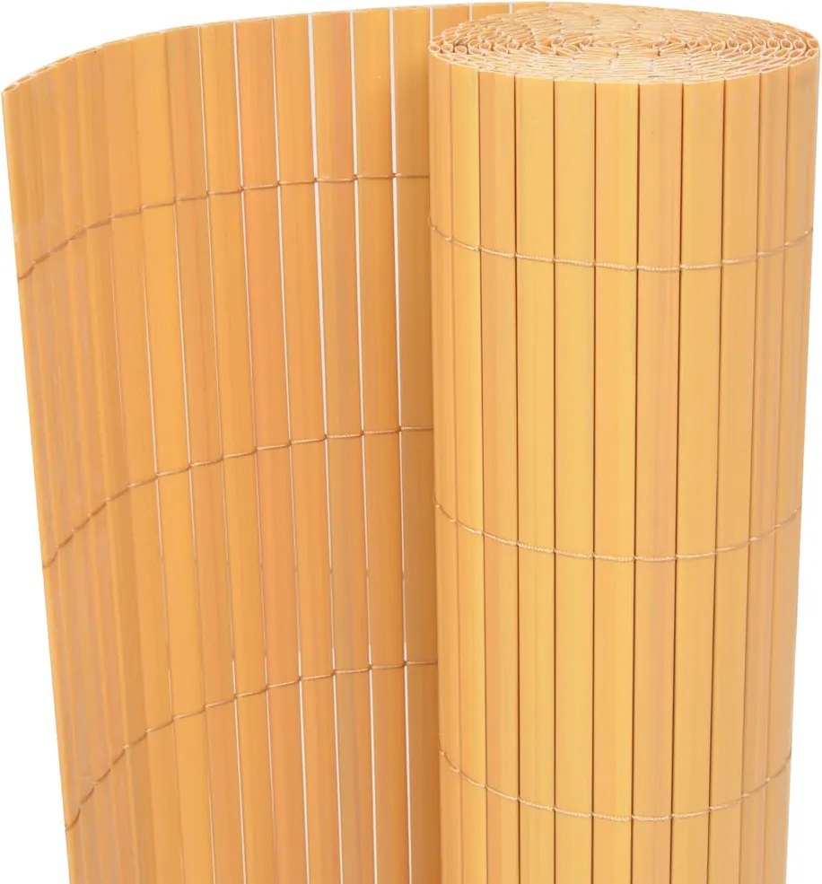 vidaXL Kerti Kerítés Sárga 150 x 300 cm PVC