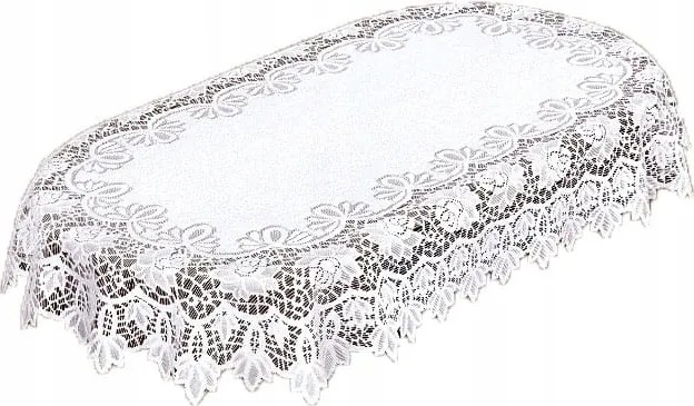 Mg 202541 Abrosz Jacquard oVÁLIS 100x150 Fehér lengyel