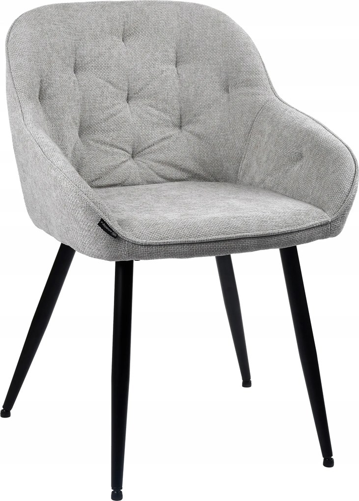 Szürke kárpitozott szék modern nappaliba, étkezőbe és konyhába Loren