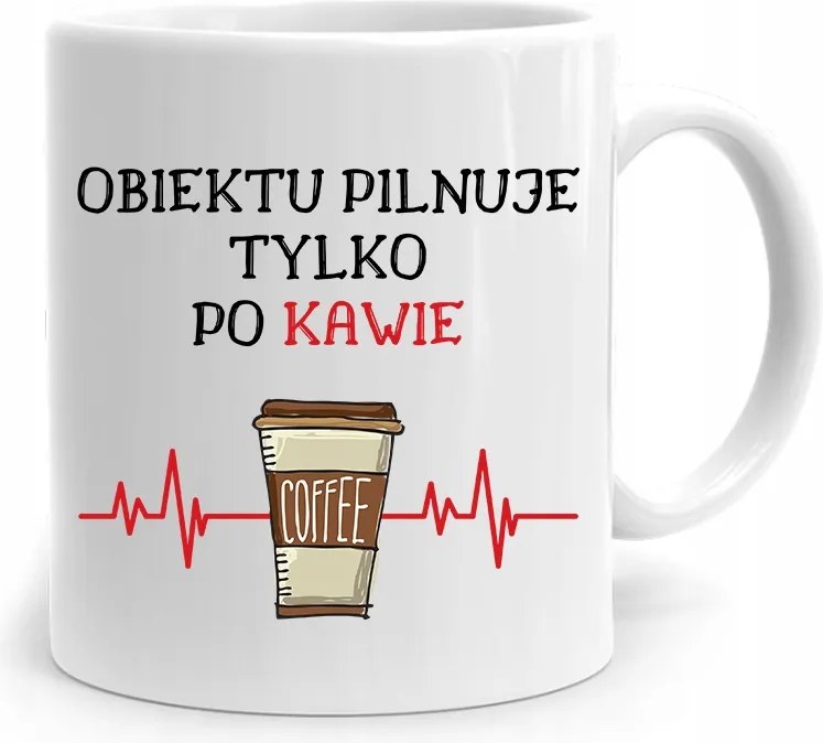 Őrző-védő Bögre Kávé Utáni Őrzéshez, fényképes nyomattal