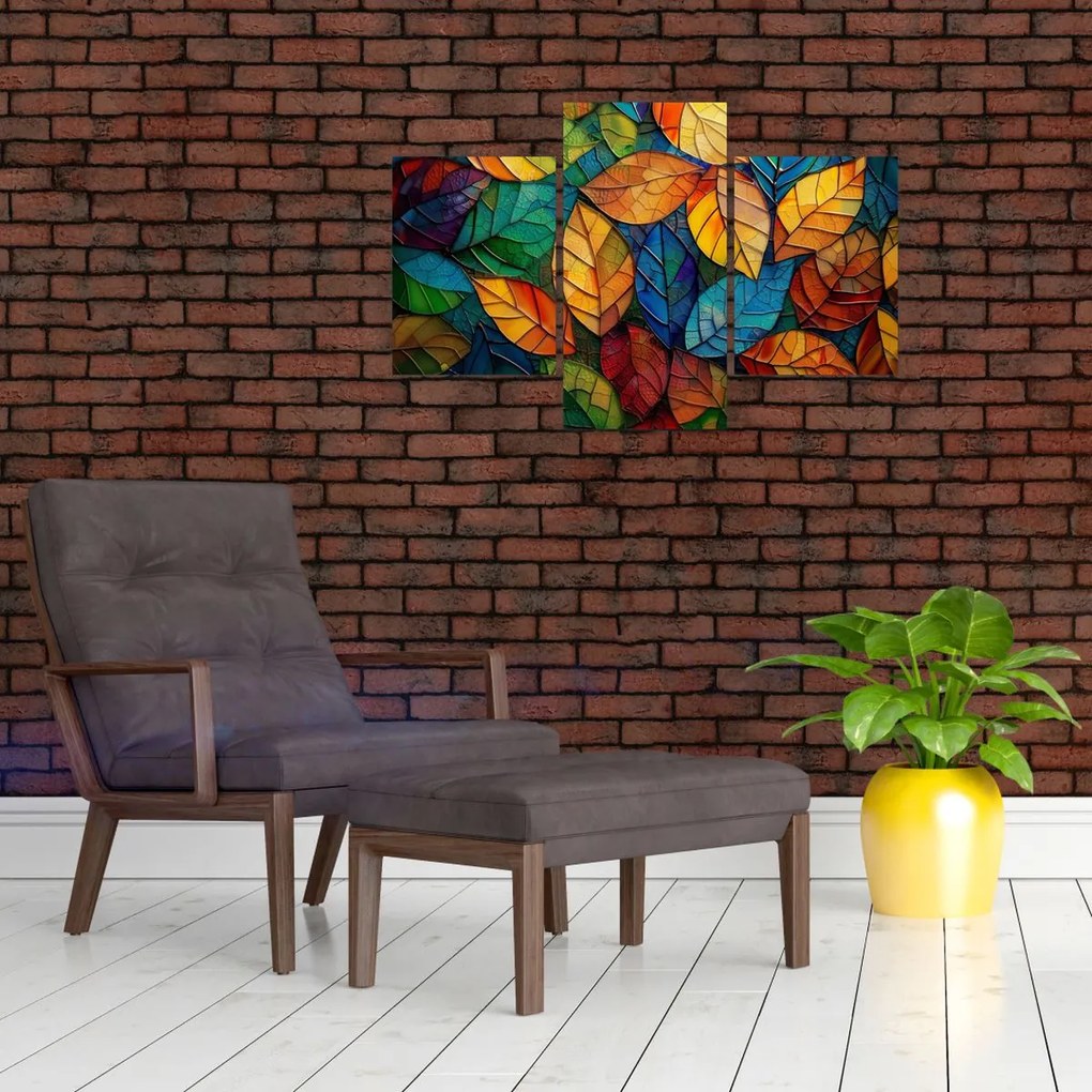 Kép - Levélmozaik (90x60 cm)