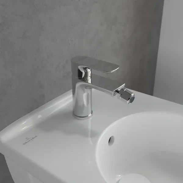 Villeroy & Boch TVB10420111061 - Bidé csaptelep + leeresztő szelep O.NOVO fényes króm