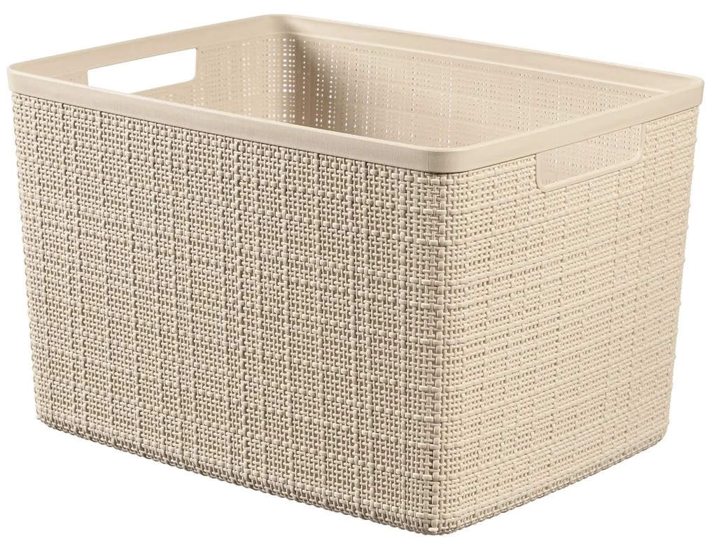 Curver Tároló kosár JUTE XL, bézs