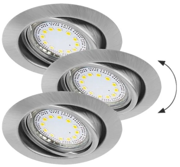 Rabalux 1166 - 3 darabos LED beépíthető mennyezeti lámpa LITE 3xGU10/3W/230V