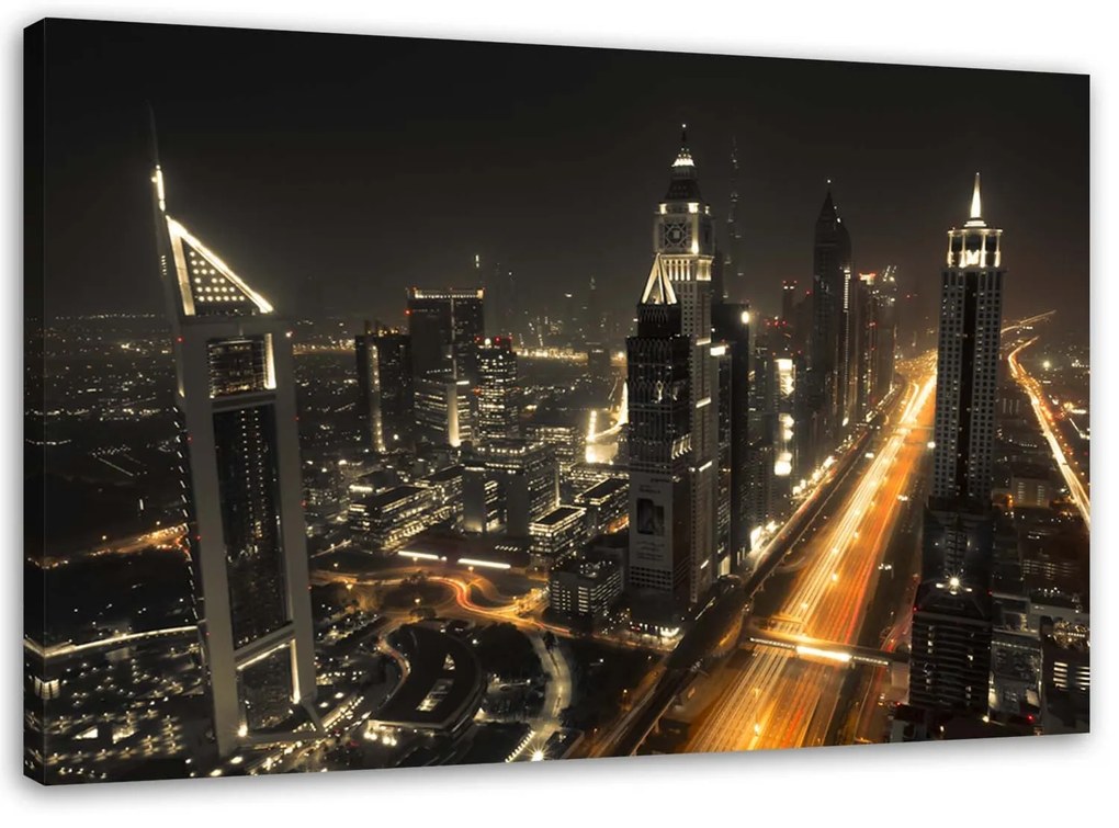 Gario Vászonkép Dubai égboltja éjszaka Méret: 120 x 80 cm