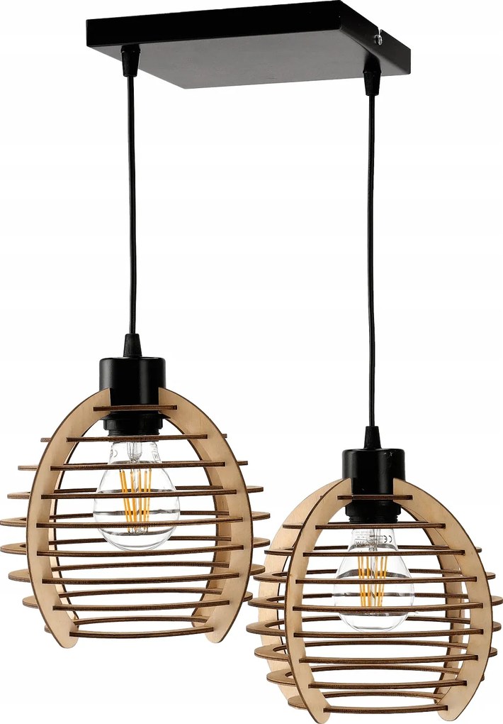 Függő lámpa csillár túlnyúlás mennyezeti lámpabúra fa