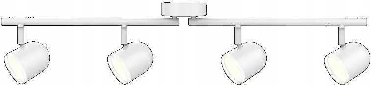 Mozgatható fali-mennyezeti lámpa, fehér Rawi 4 318336