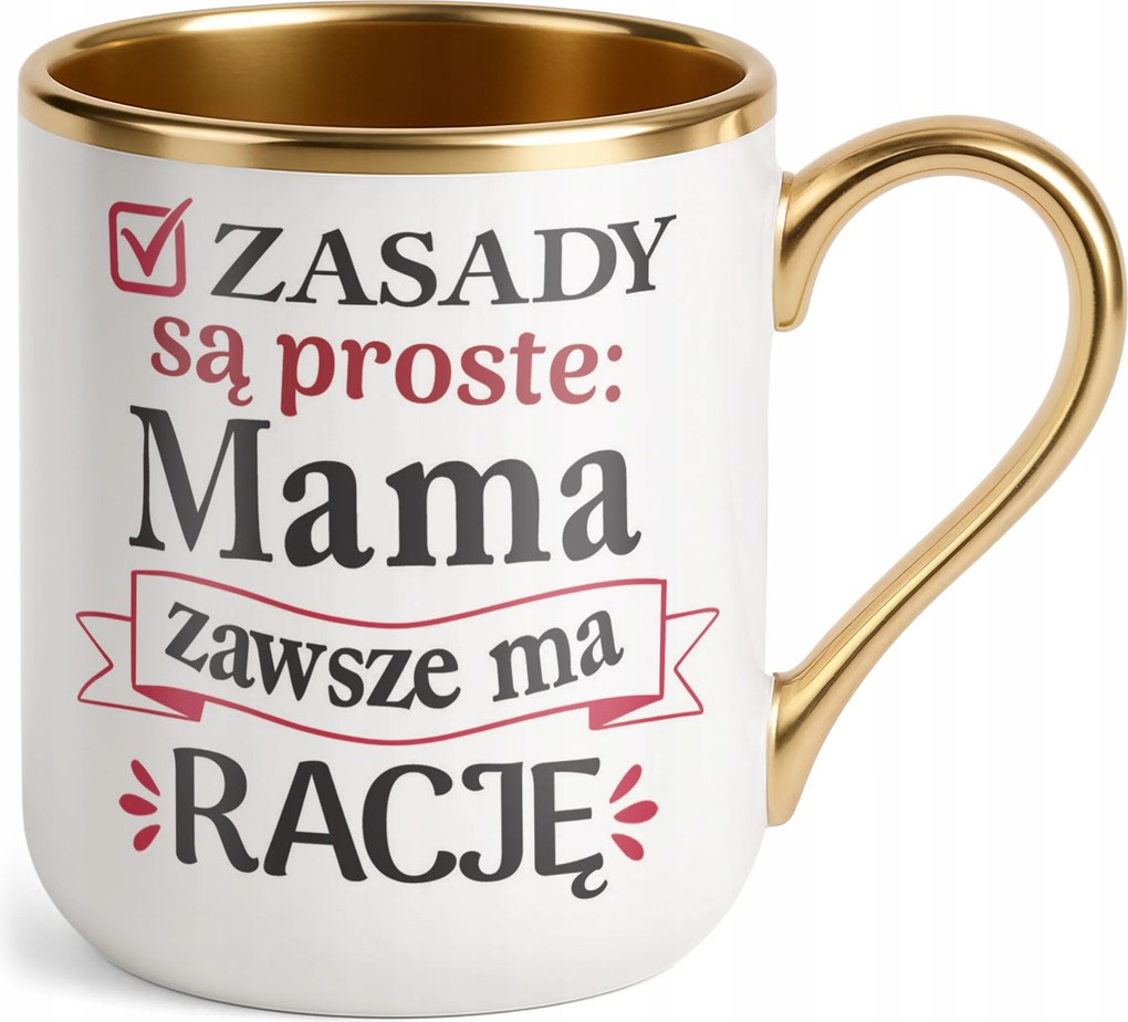 Prémium Bögre Arany Anyák napja Anyák Napja Ajándék Szabályok Egyszerűek