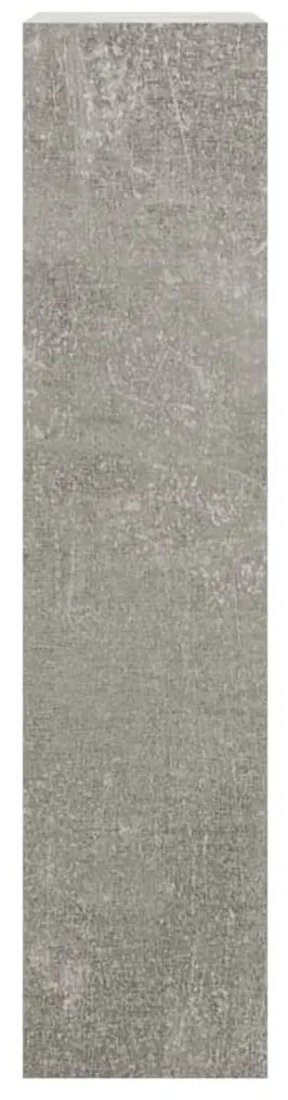 betonszürke szerelt fa cipőszekrény 63x24x103 cm