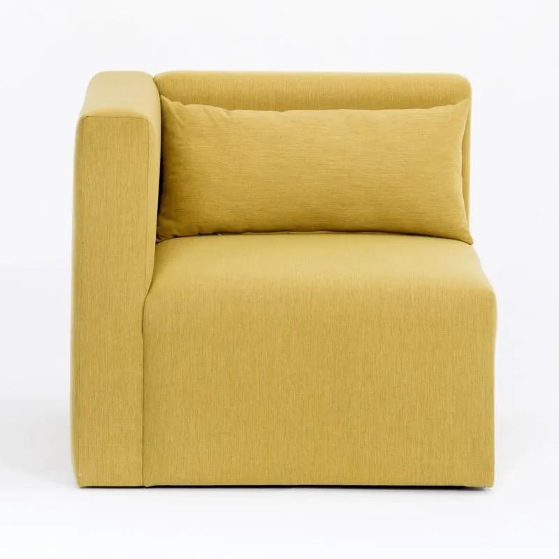 Plus Sarok sárga egyszemélyes kanapé