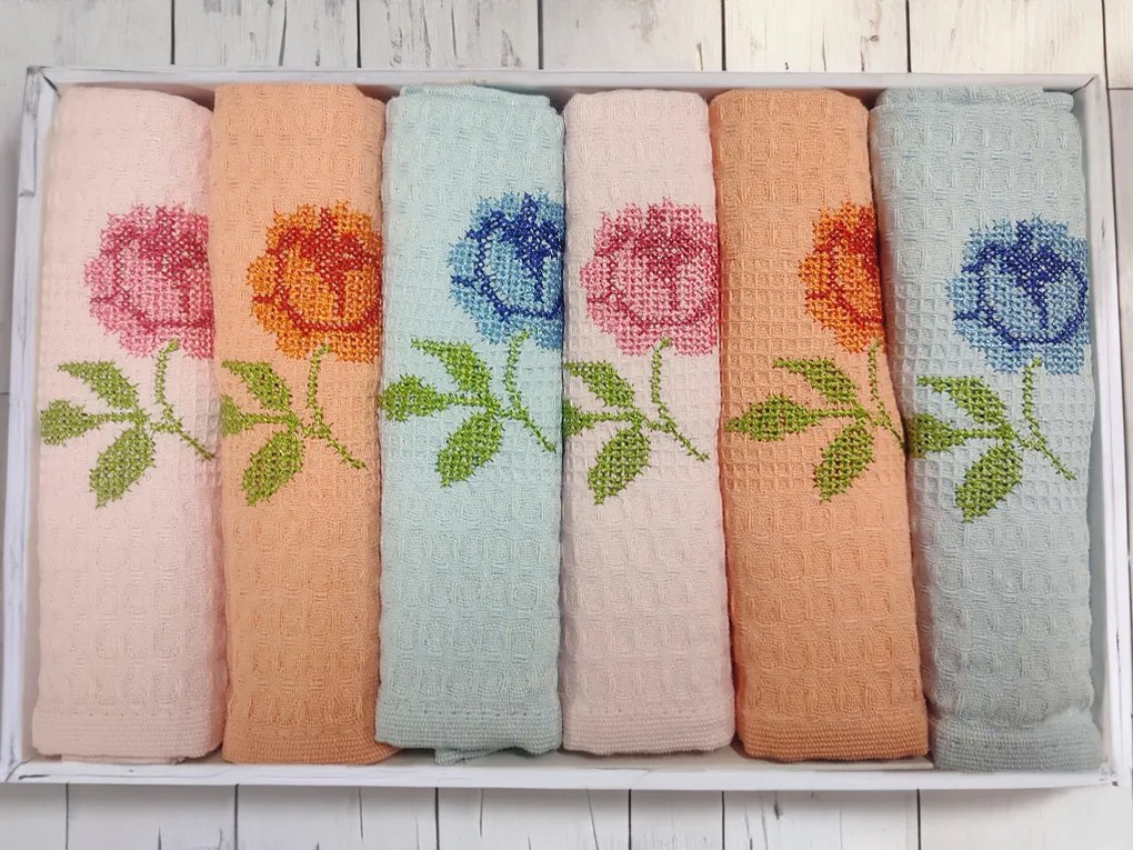 FLOWERS konyharuhák ajándékdobozban 6db készlet