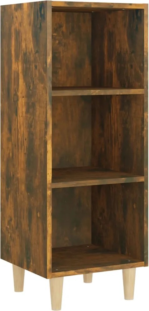 vidaXL füstös tölgy színű szerelt fa tálalószekrény 34,5x32,5x90 cm