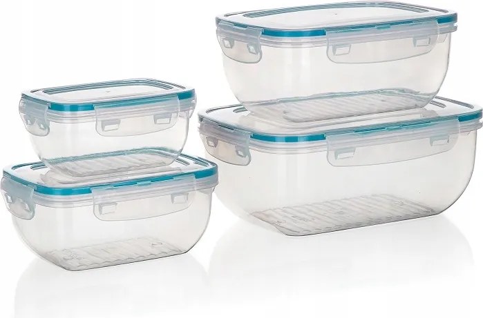 Leya műanyag ételtároló doboz szett 4 db-os