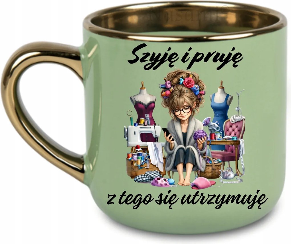 Elegáns bögre Nyakba akasztható, barna 400 ZöldD