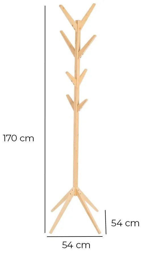 Natúr színű bambusz fogas – Casa Selección