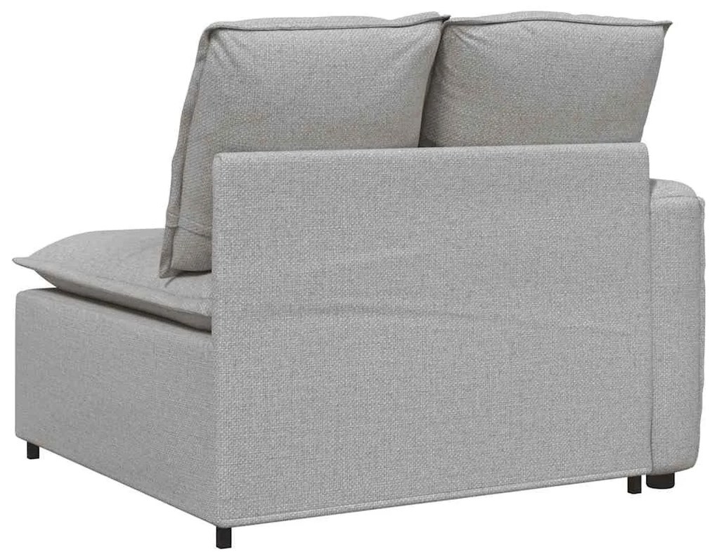 felhőszürke moduláris kanapé karfás végmodul párnákkal 100 cm