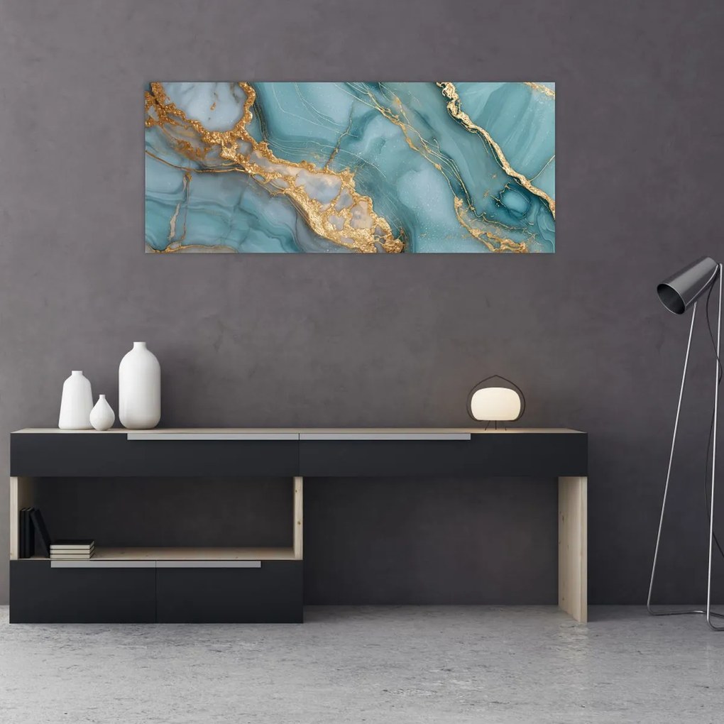 Kép - Türkiz márvány (120x50 cm)