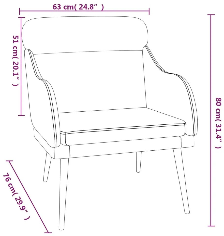 sárga bársonyfotel 63 x 76 x 80 cm