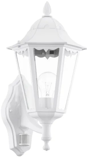 Eglo 93447 - Kültéri Fali lámpa érzékelővel NAVEDO 1xE27/60W/230V