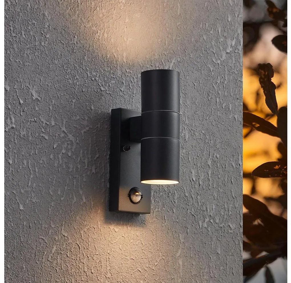 Eglo 32899-LED Kültéri fali lámpa érzékelővel RIGA 5 2xGU10/3W/230V IP44