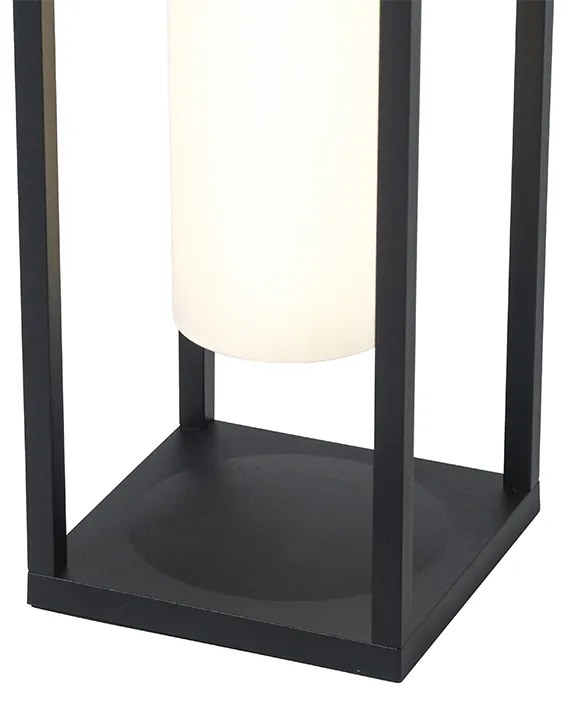 Modern kültéri lámpa fekete LED-del és dimmerrel, napelemes - Denlu