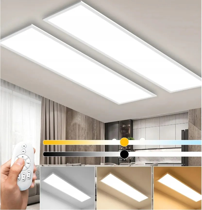 Led panel Dekor fehér 120x30cm plafon