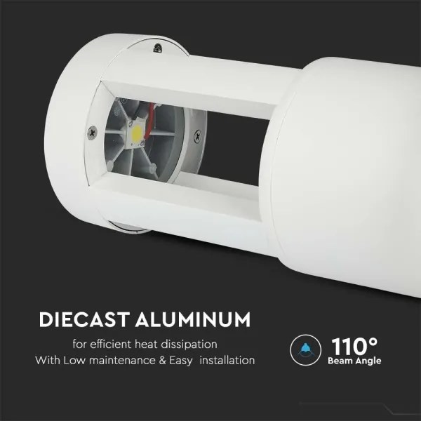 LED Kültéri lámpa LED/10W/230V 25cm 6400K IP65 fehér