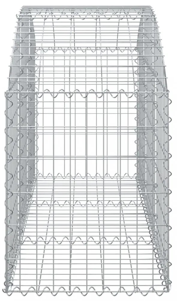 íves horganyzott vas gabion kosár 150x50x60/80 cm