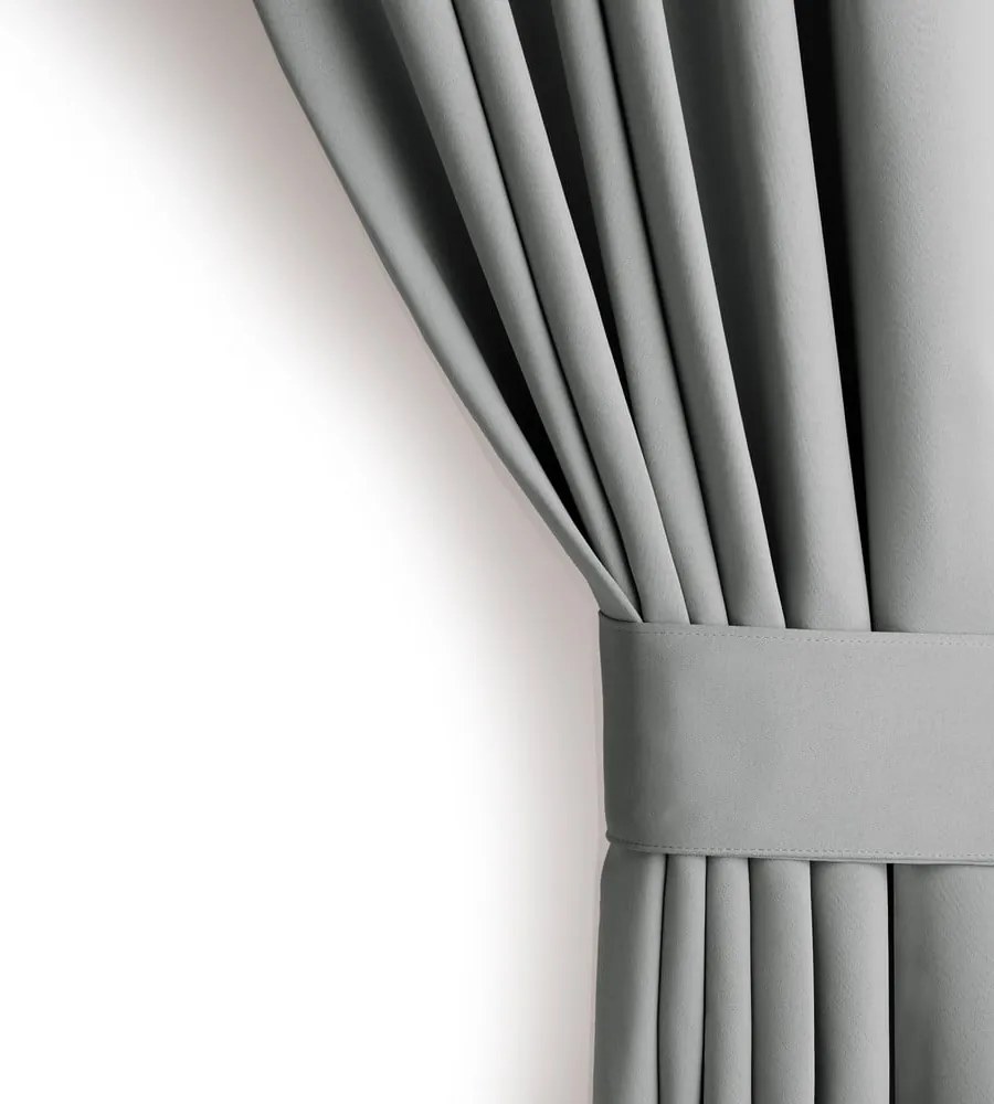 Szürke sötétítő termo függöny 140x245 cm Pleat – Restilo
