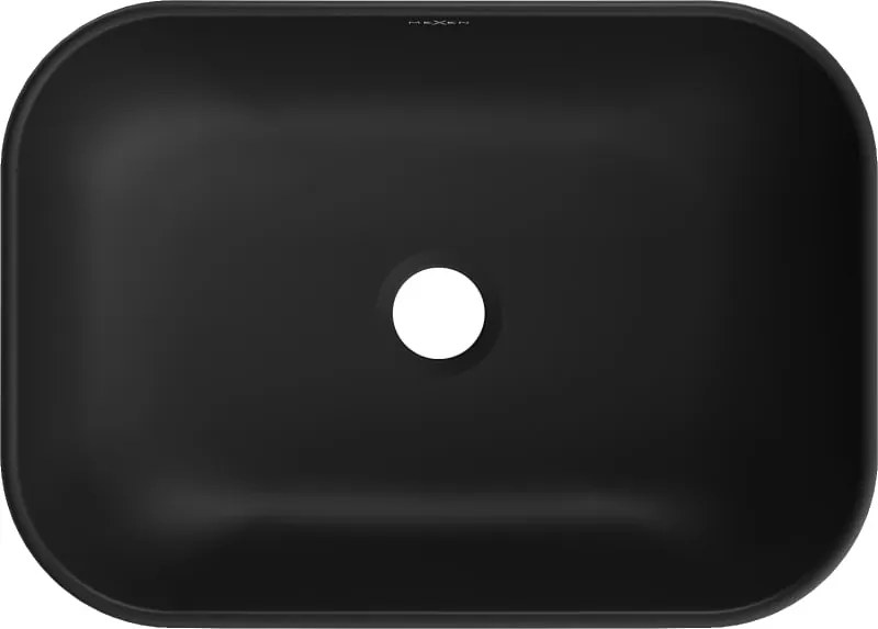 Mexen Rita 45 x 32 cm-es felületi mosdókagyló, fekete matt - 21084585