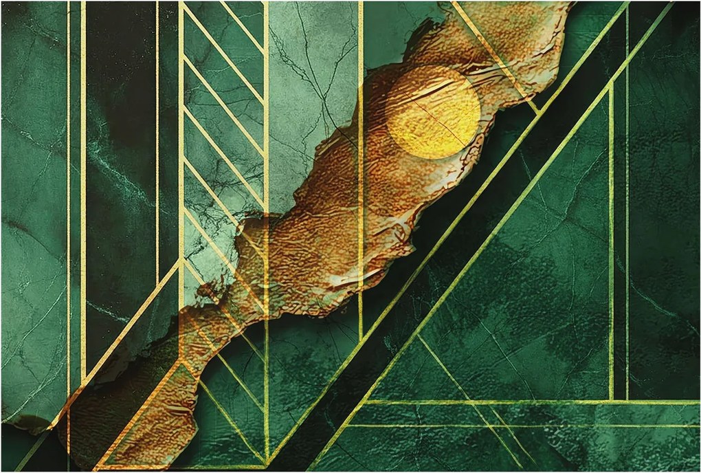 Fotótapéta Falra az előszoba konyhájába Geometrikus feszültség 104x70