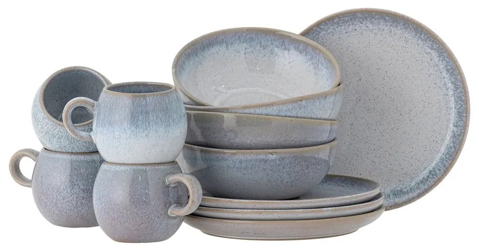 Agyagkerámia étkészlet 12 db-os Paula – Bloomingville