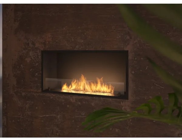 InFire - Beépített BIO kandalló 49,4x104,4 cm 6kW fekete
