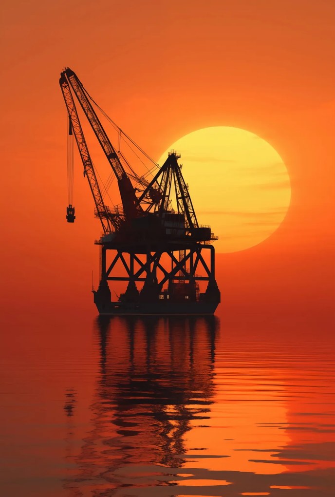 Poszter 61x90,5cm Ipari sziluett