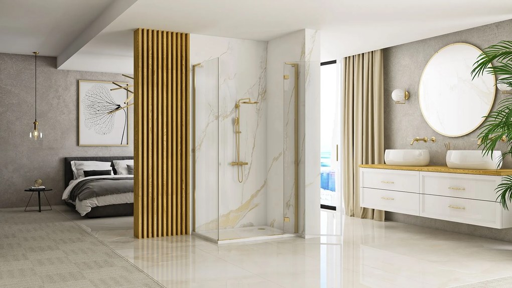 Zuhanykabin REA Hugo 100x80 Gold Brush
