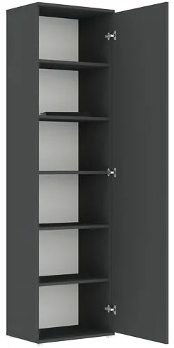 KLARA Polcos Szekrény Antracit Színben.