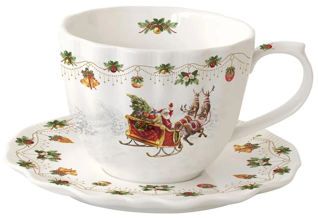 Karácsonyi porcelán csésze Nostalgic Christmas Time