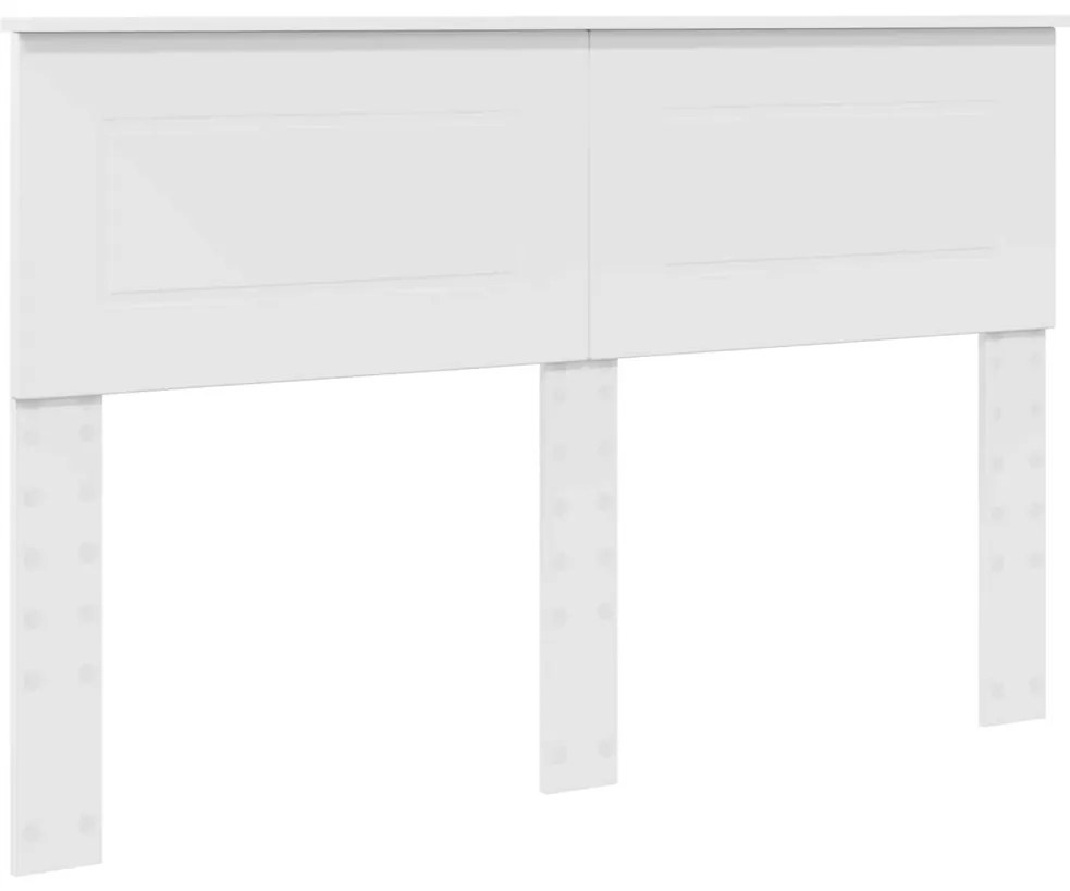 vidaXL Tárolós Ágy fejtámlával fiókkal Fehér 150 x 200 cm Faanyag