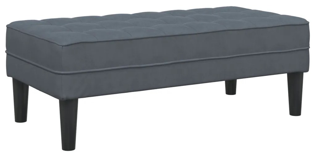 Pad Sötétszürke 113 cm Bársonyos