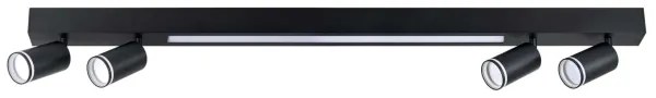 LED Mennyezeti lámpa PÁRIZS LED/24W/230V + 4xGU10/10W fekete