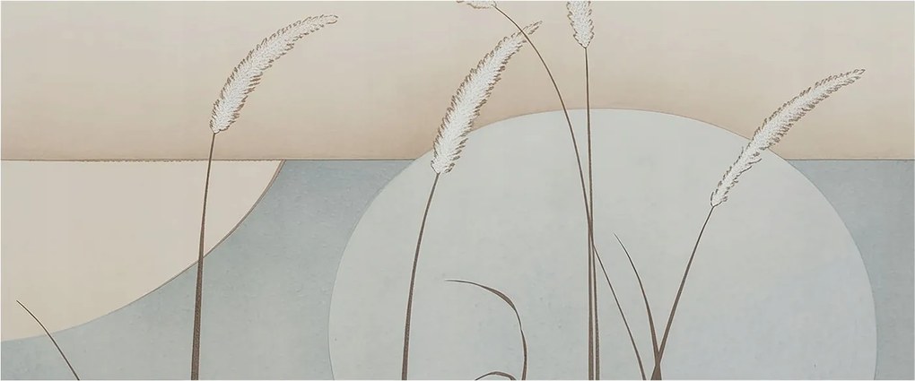 Dekoratív fotótapéta falra Könnyű összeszerelés Enyhe fű 250x104 Ragasztó