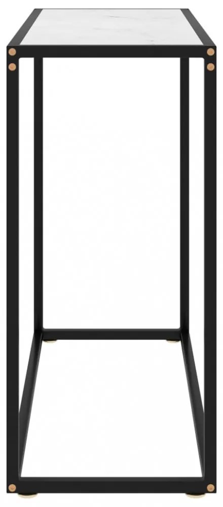 fehér edzett üveg tálalóasztal 80 x 35 x 75 cm