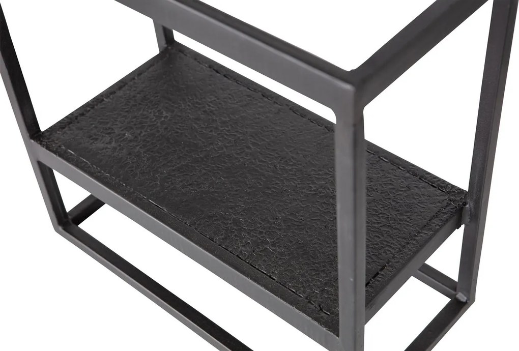 Fém polc CASTO 40x40 cm, fekete