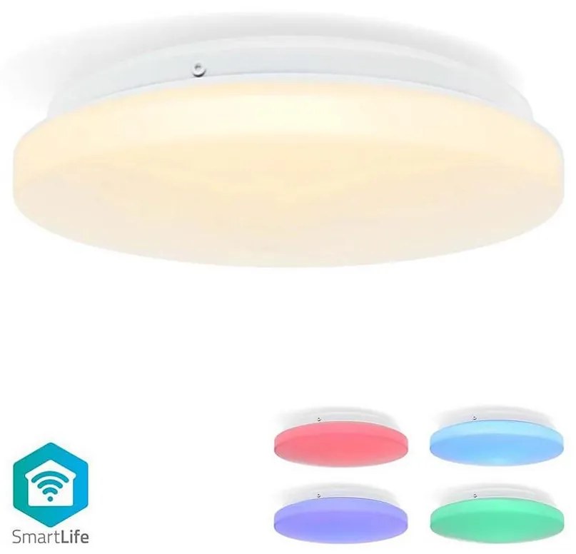 Nedis WIFILAC35WT - LED RGBW Dimmelhető lámpa LED/18W/230V 2700-6500K IP44 Wi-Fi