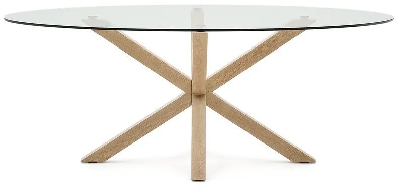 Étkezőasztal üveg asztallappal 100x200 cm Argo – Kave Home