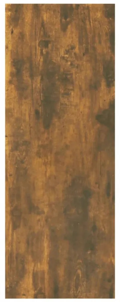 füstös tölgyszínű szerelt fa tálalóasztal 78 x 30 x 80 cm