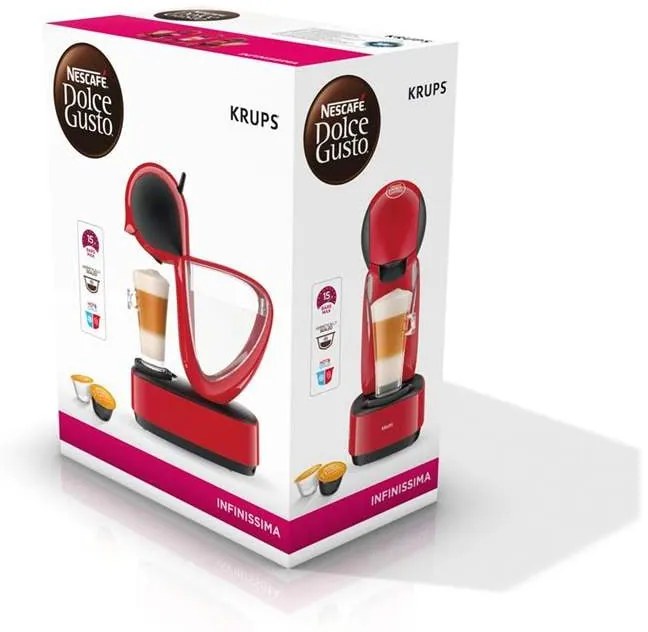 Kapszulás kávéfőző Krups Nescafé Dolce Gusto Infinissima red KP170531 (használt)